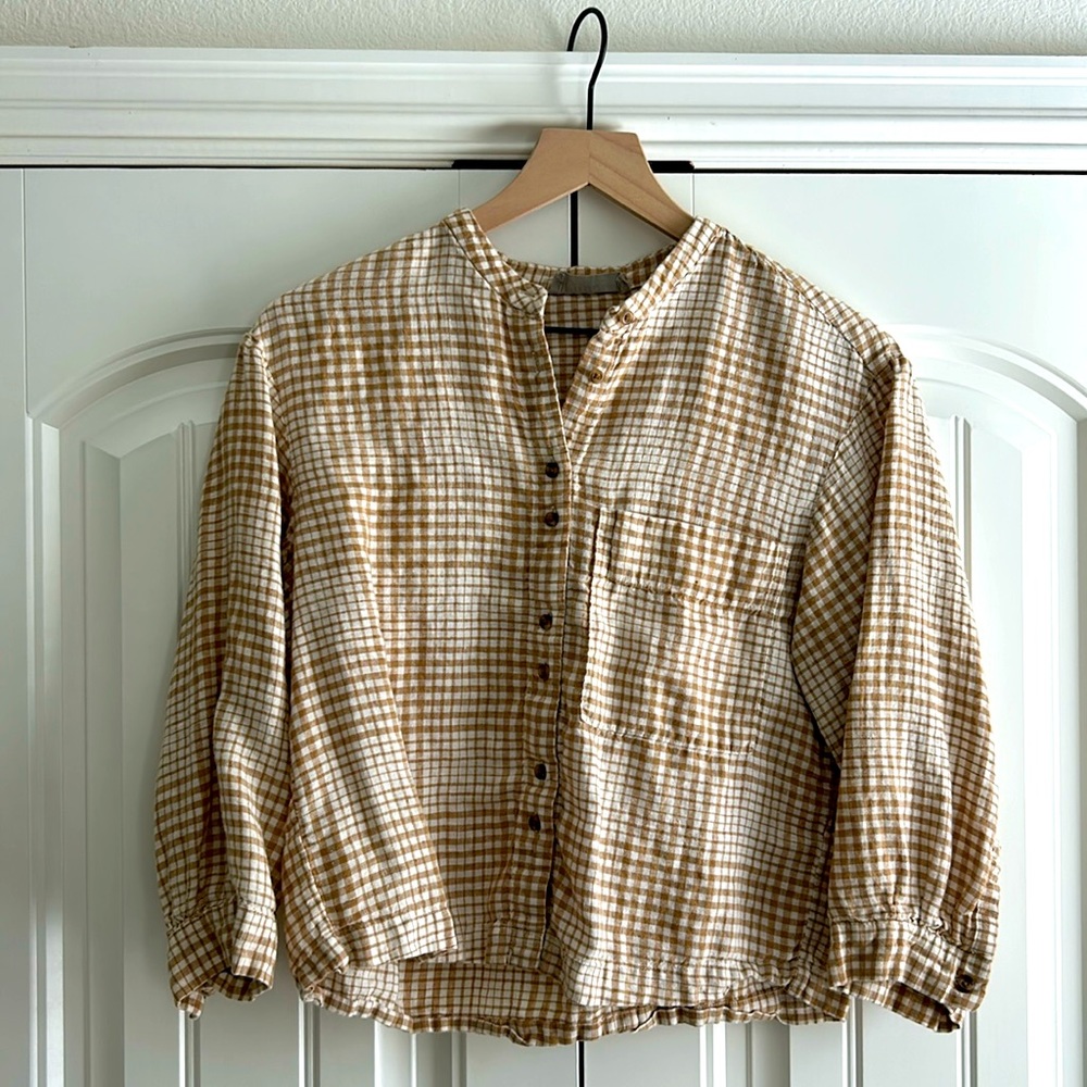 Everlane linen blouse